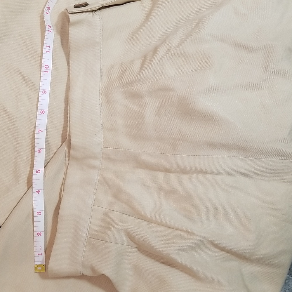 100% pure silk Ports International high waisted wide leg trousers side buttons - Picture 12 of 13